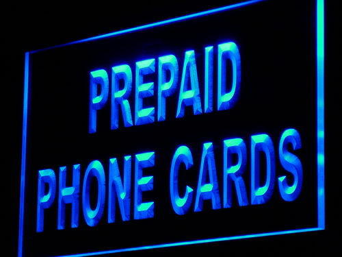 Prepaid Phone Card Shop Mobile Neon Light Sign